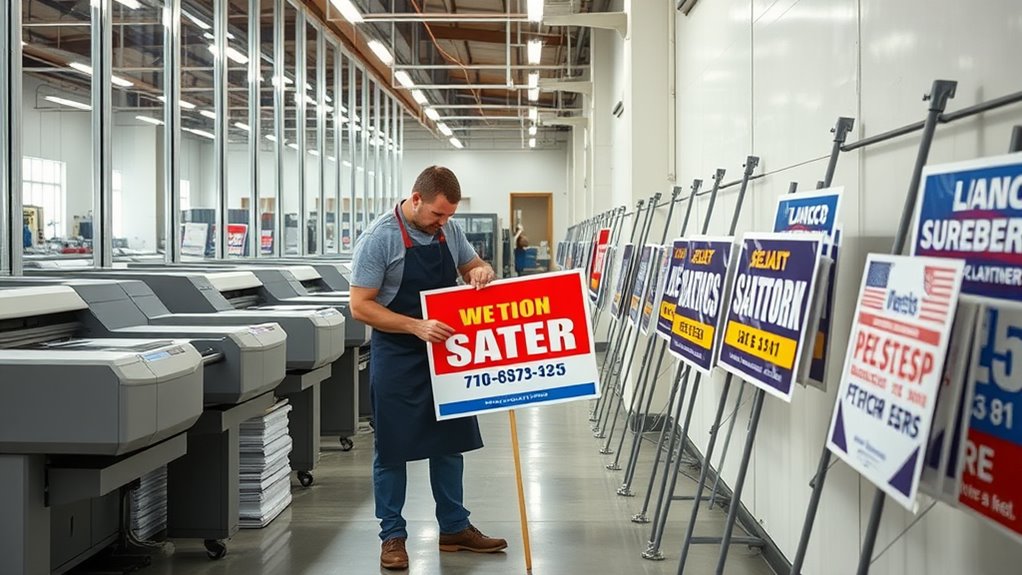 custom yard sign printing