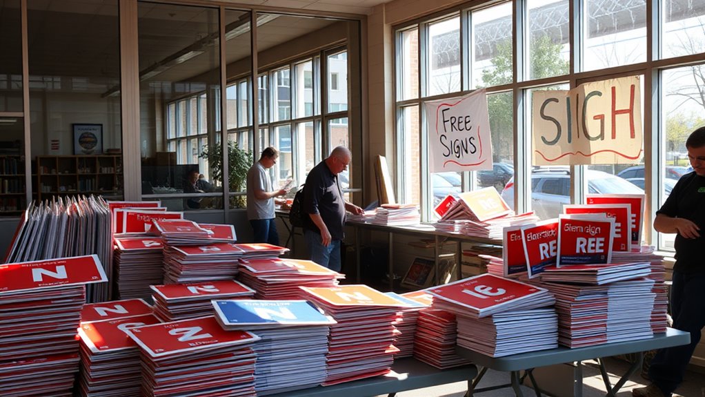 free political yard signs