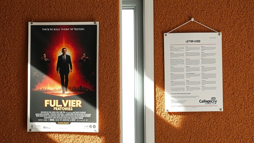 poster versus flyer distinction
