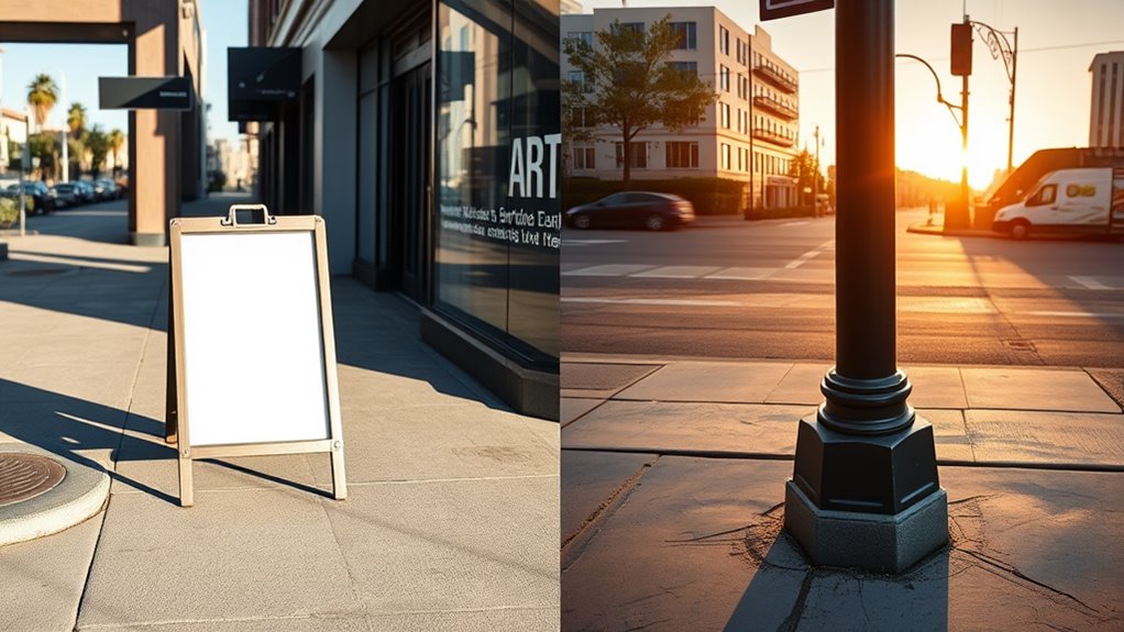 sign placement duration comparison