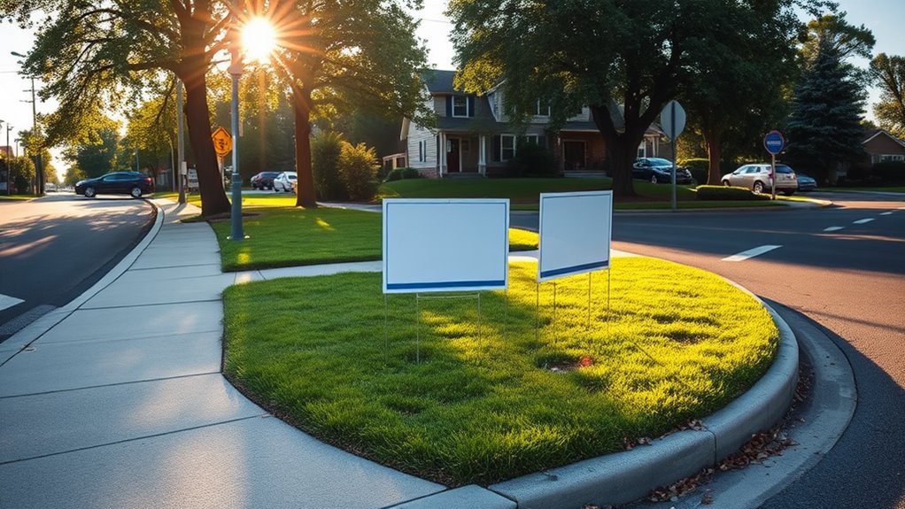 yard sign placement guidelines